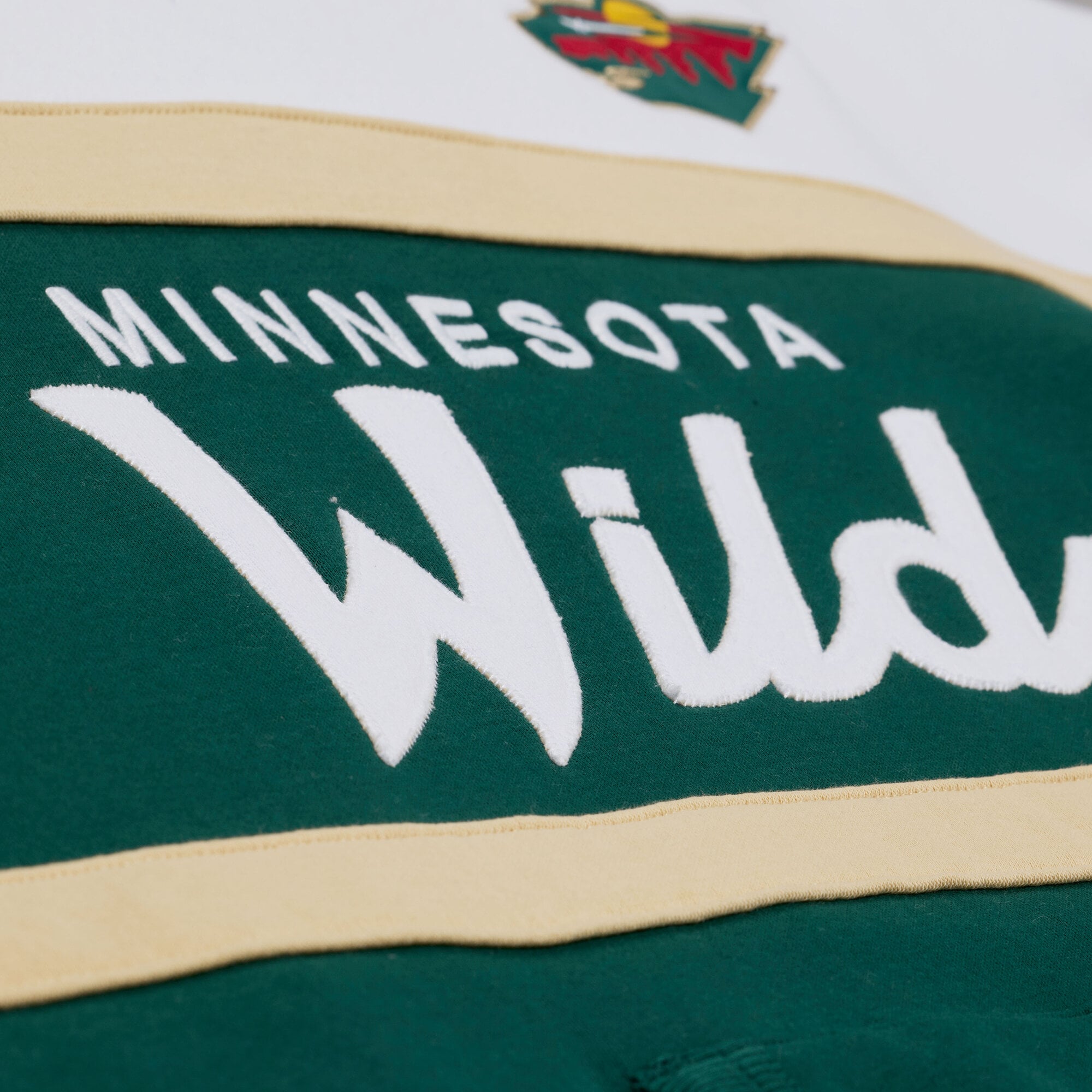 Sweat à capuche Mitchell & Ness vert foncé pour homme, modèle Minnesota Wild, entraîneur-chef