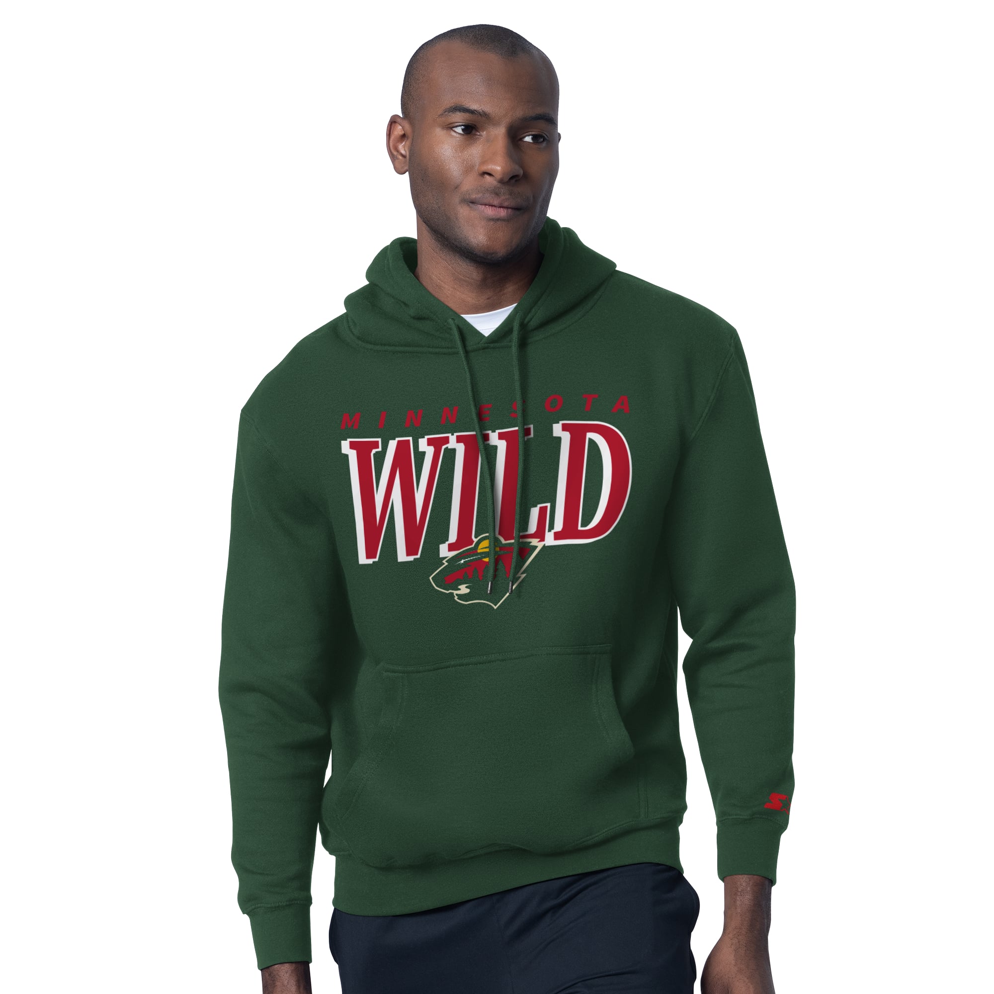 Ensemble sweat à capuche et t-shirt vert Starter Minnesota Wild pour homme