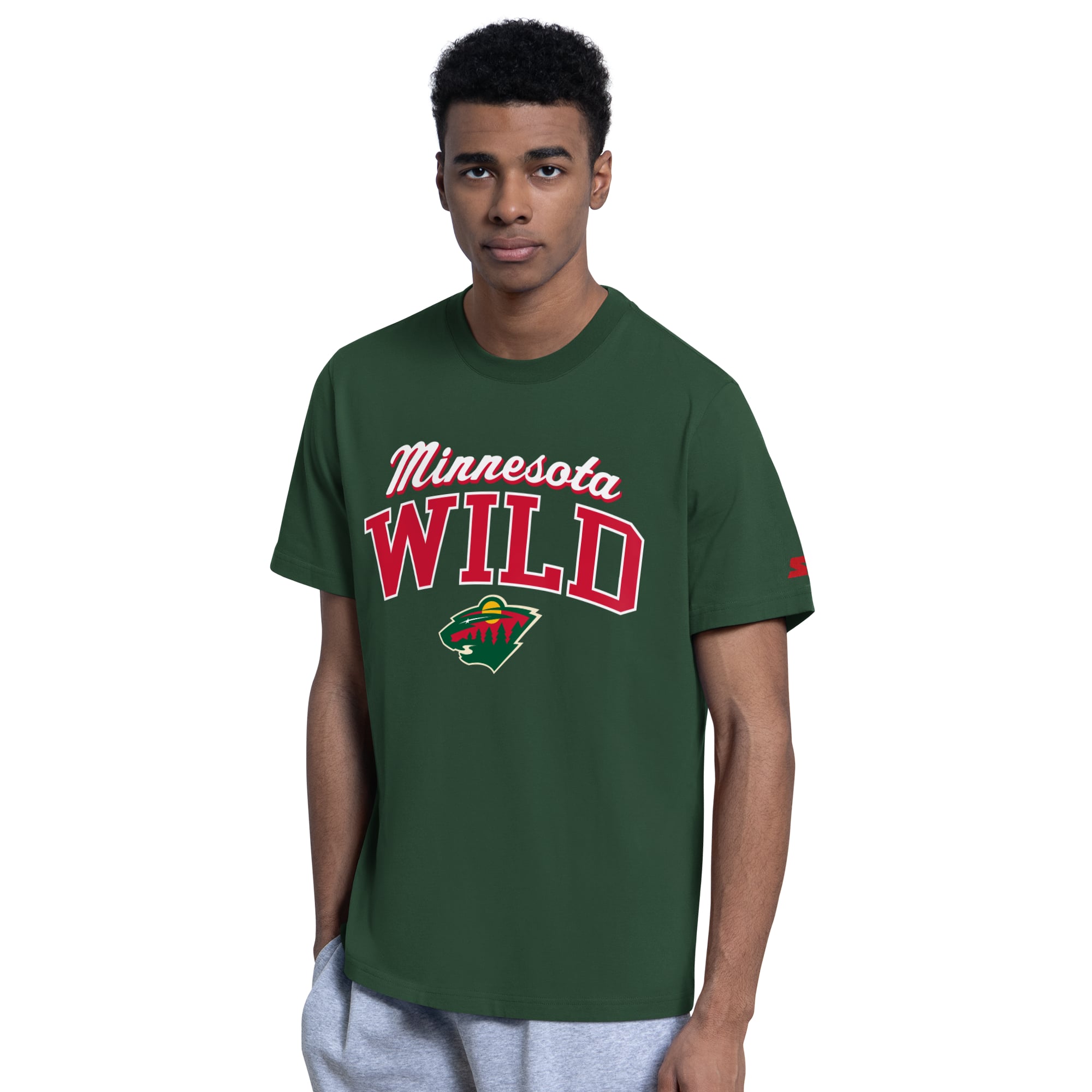 Ensemble sweat à capuche et t-shirt vert Starter Minnesota Wild pour homme