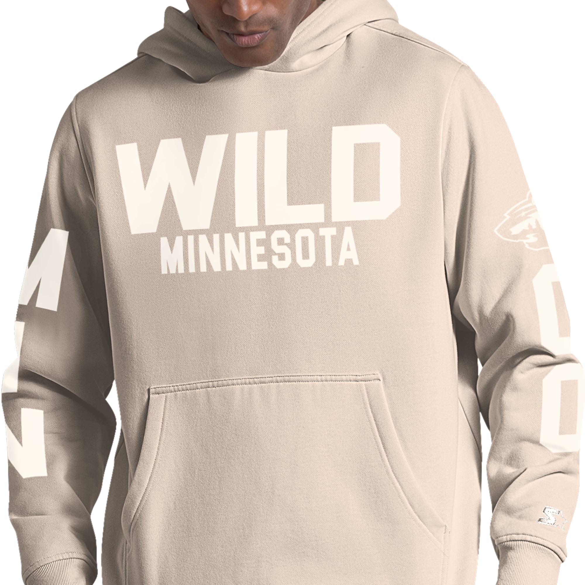 Sweat à capuche Starter Tan Minnesota Wild pour homme