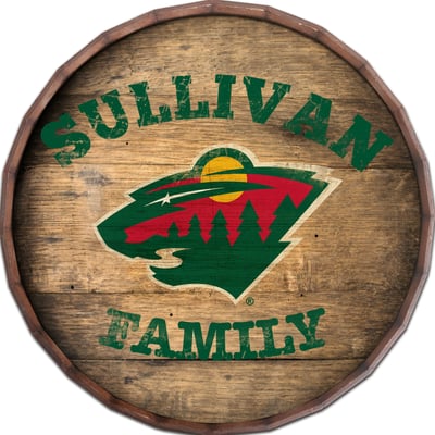 Minnesota Wild 24" Personalized Barrel Top