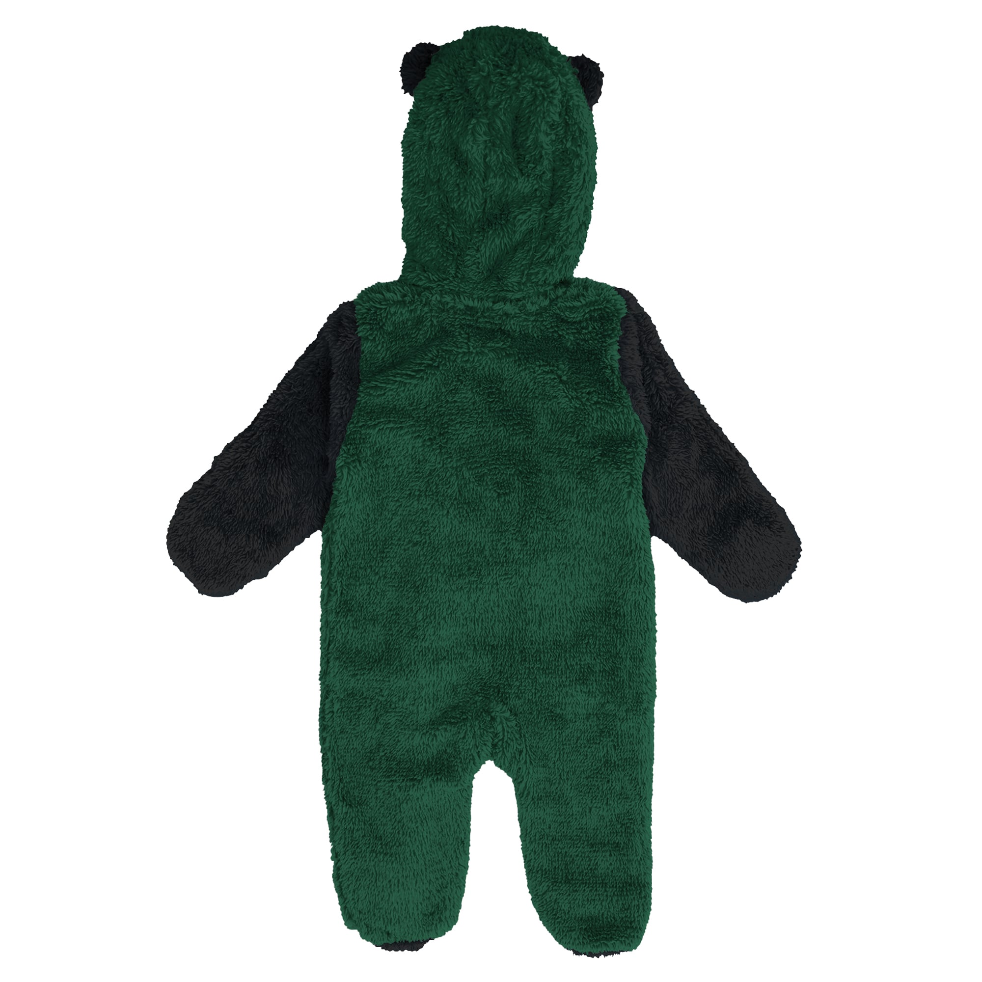Combinaison pyjama en polaire Outerstuff verte Minnesota Wild Stay Napping pour nouveau-né et nourrisson, fermeture éclair intégrale