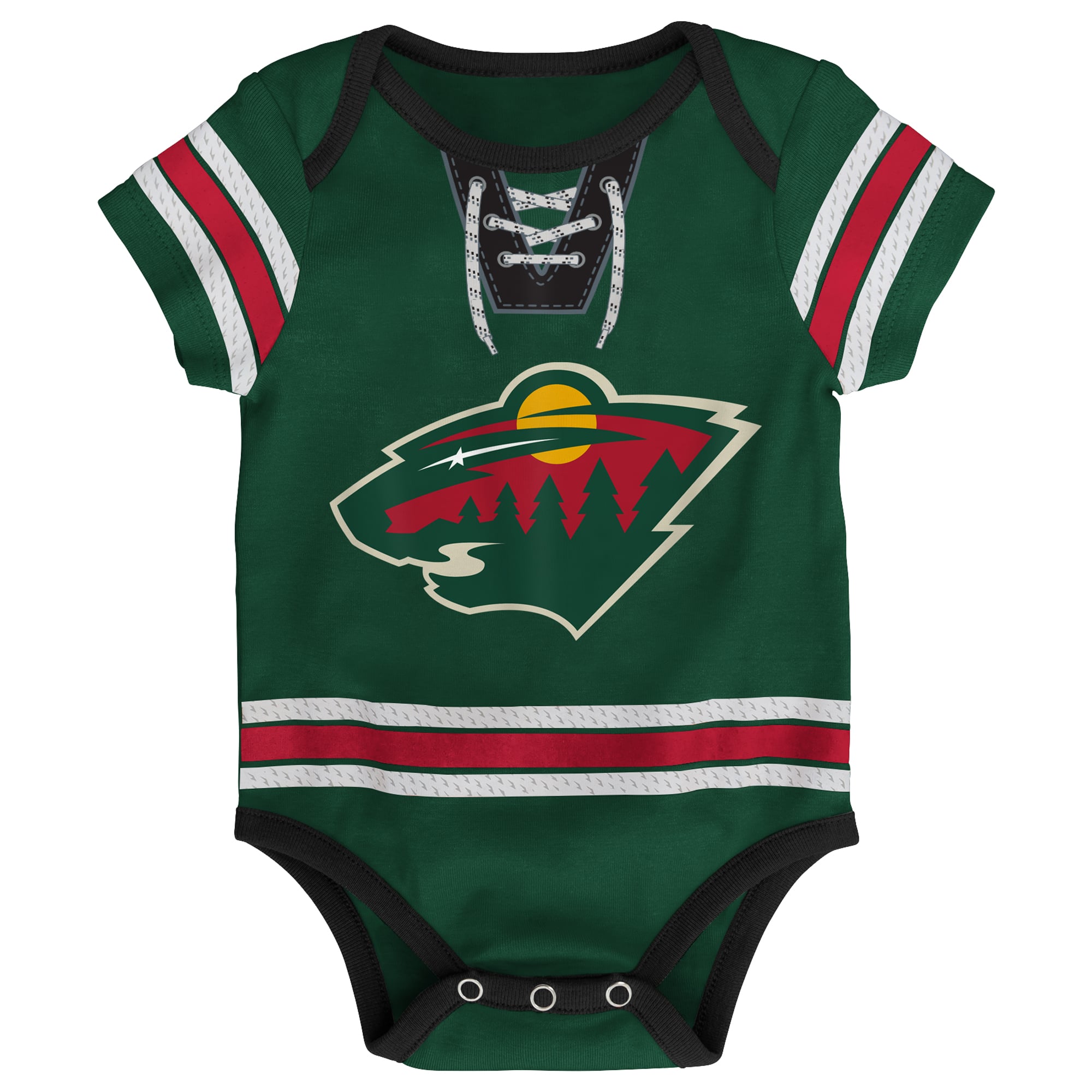 Body vert pour nouveau-né Outerstuff Minnesota Wild Hockey