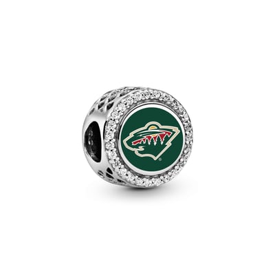 Minnesota Wild Pandora Color Button Charm