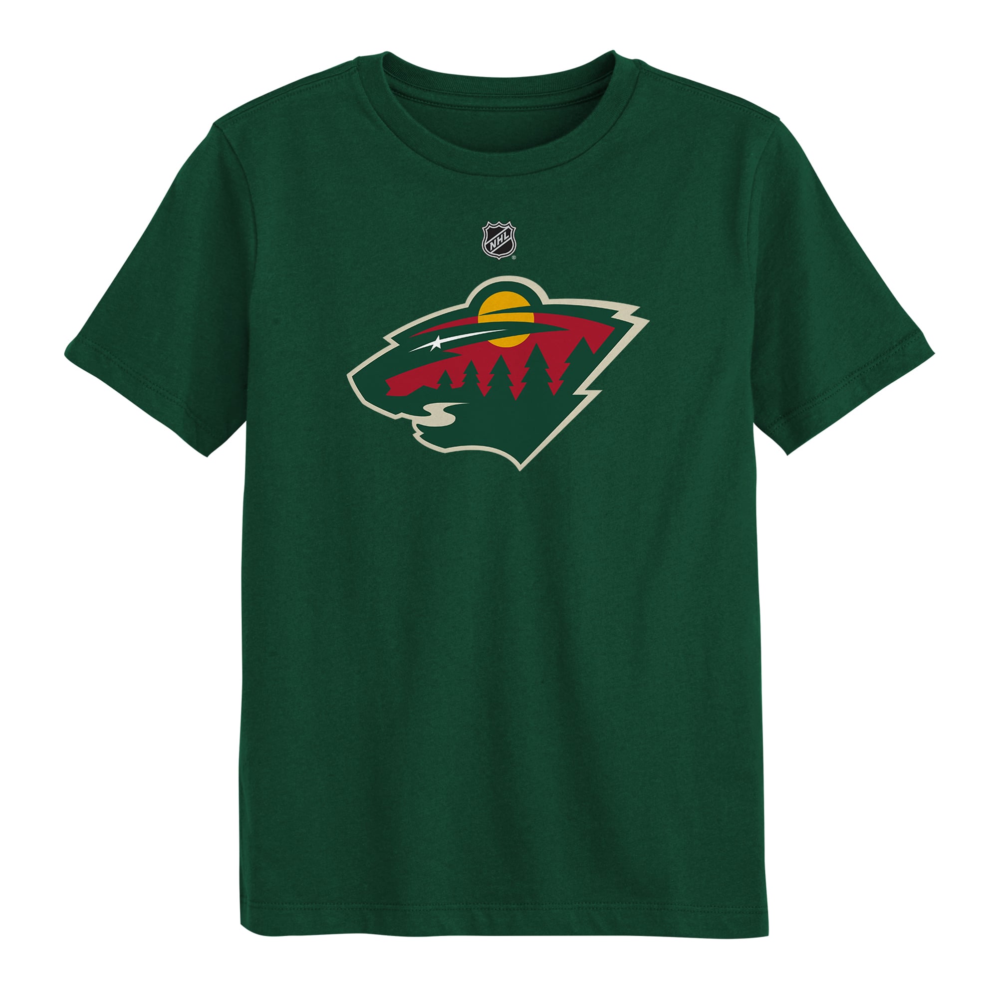 Preschool Outerstuff Green Minnesota Wild Primary Logo T-Shirt
