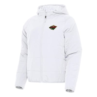 Minnesota Wild Antigua Women's Universe Full-Zip Puffer Jacket - White