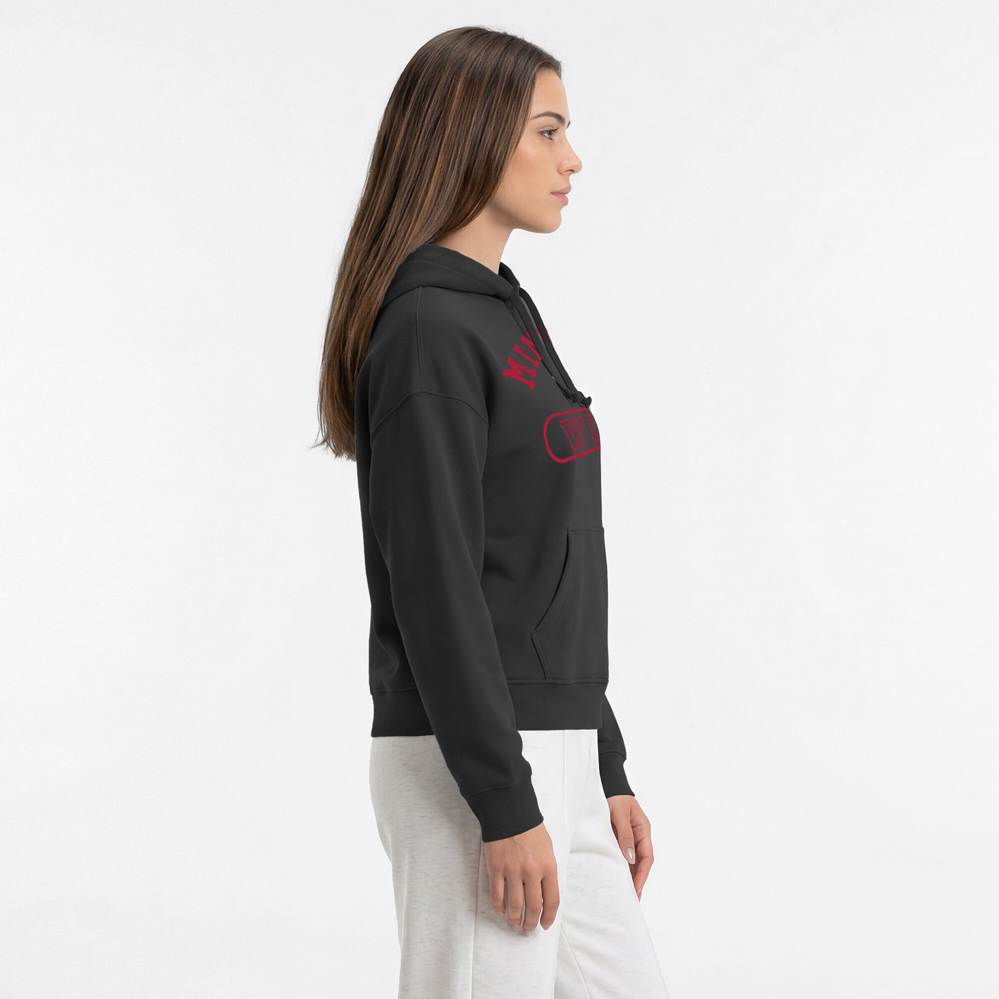 Sweat à capuche Champion noir Minnesota Wild pour femme