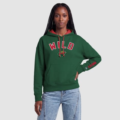 Women's Minnesota Wild Champion Green Hoodie