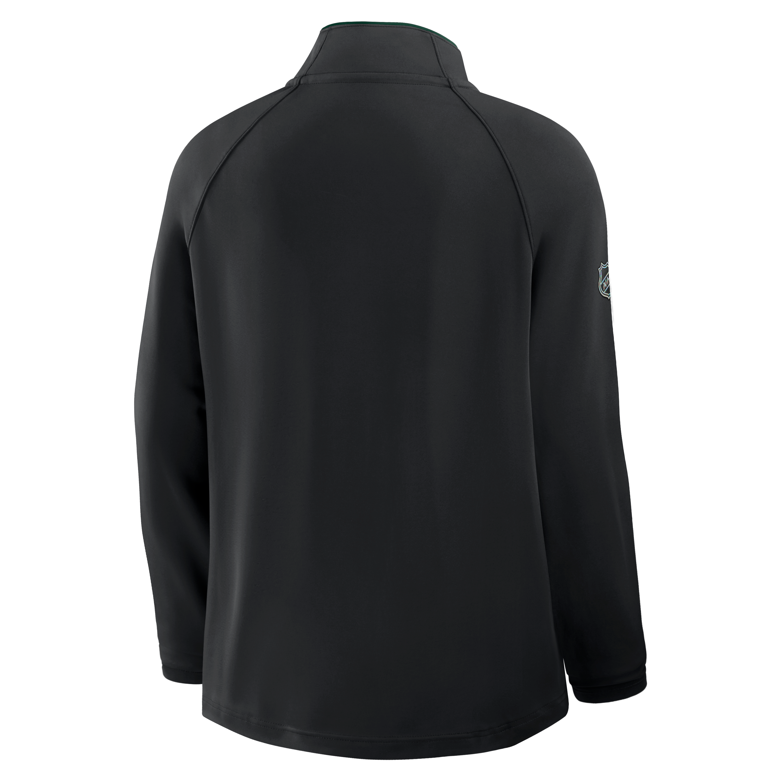 Pull-over léger à col zippé Fanatics noir Minnesota Wild Authentic Pro Rink pour femme