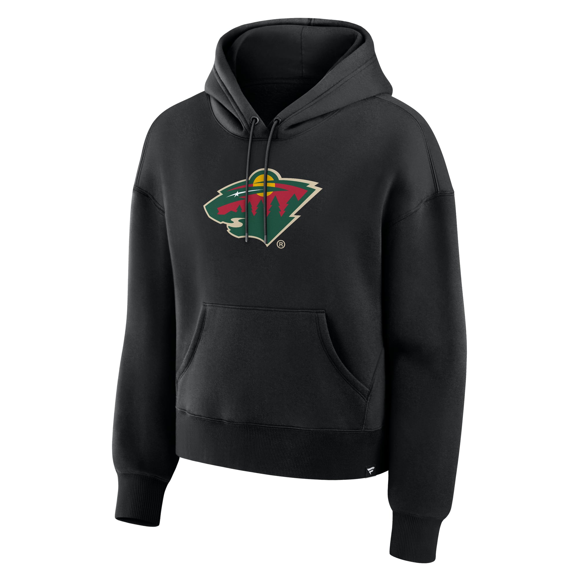 Sweat à capuche noir Minnesota Wild pour femmes de Fanatics