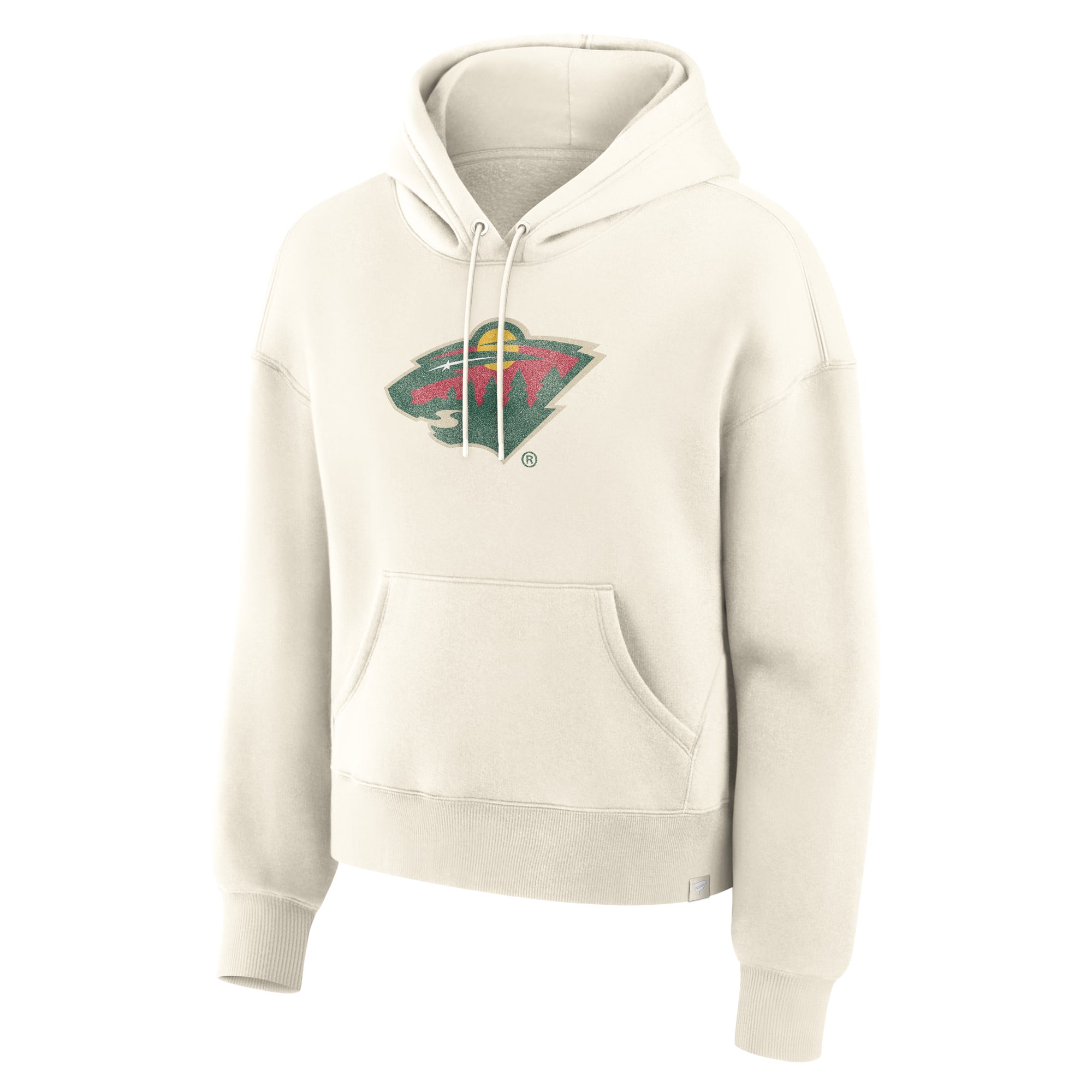 Sweat à capuche Fanatics crème pour femme