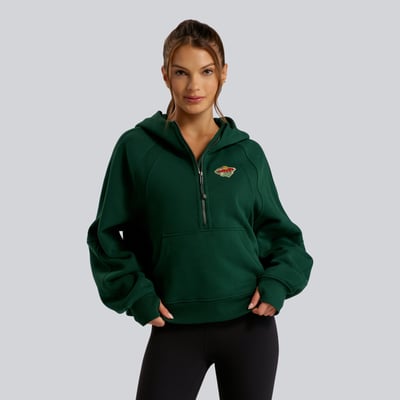 Women's Minnesota Wild lululemon Alouette Scuba Oversized Half-Zip Hoodie