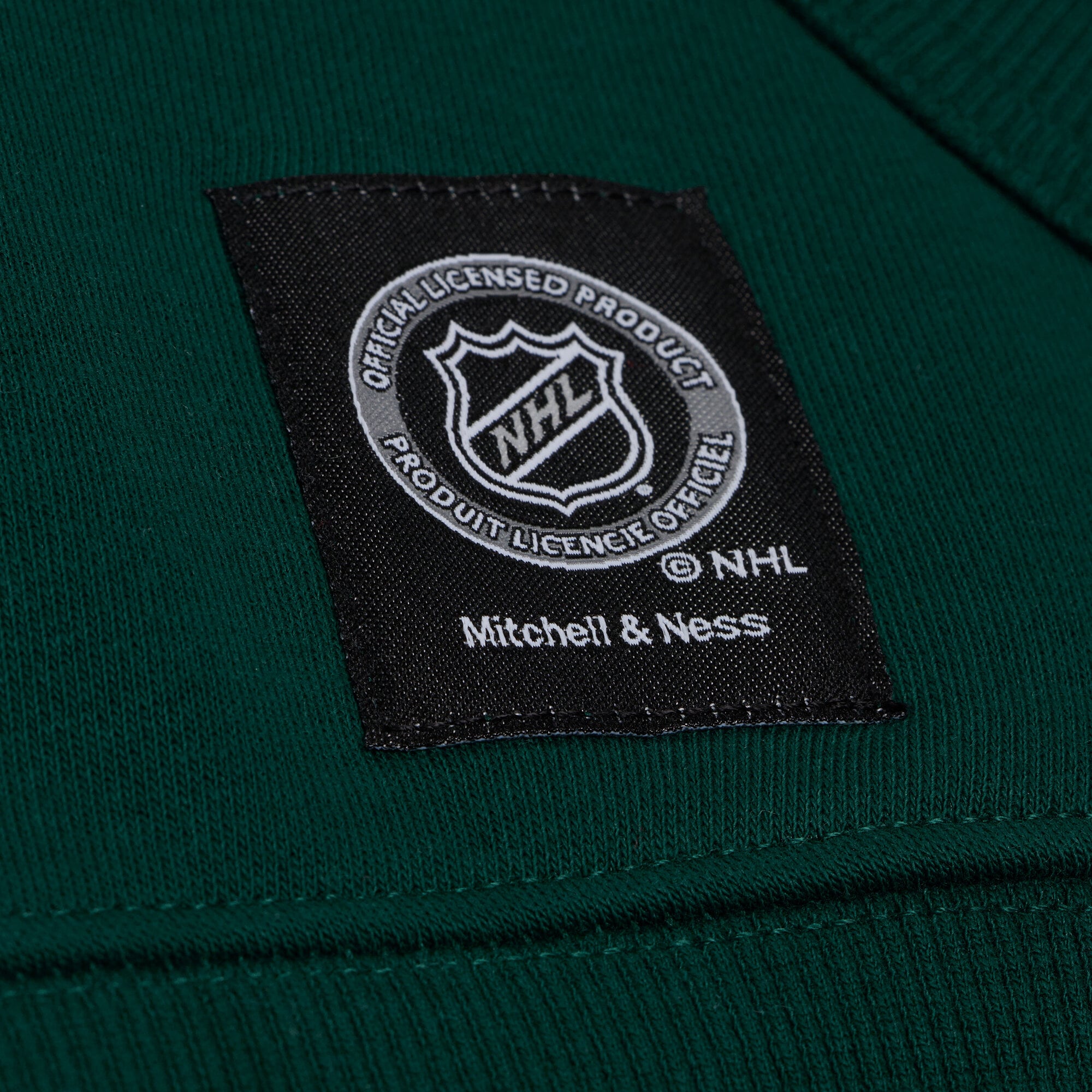 Sweat à capuche Mitchell & Ness blanc/vert pour femme, motif entraîneur-chef des Minnesota Wild