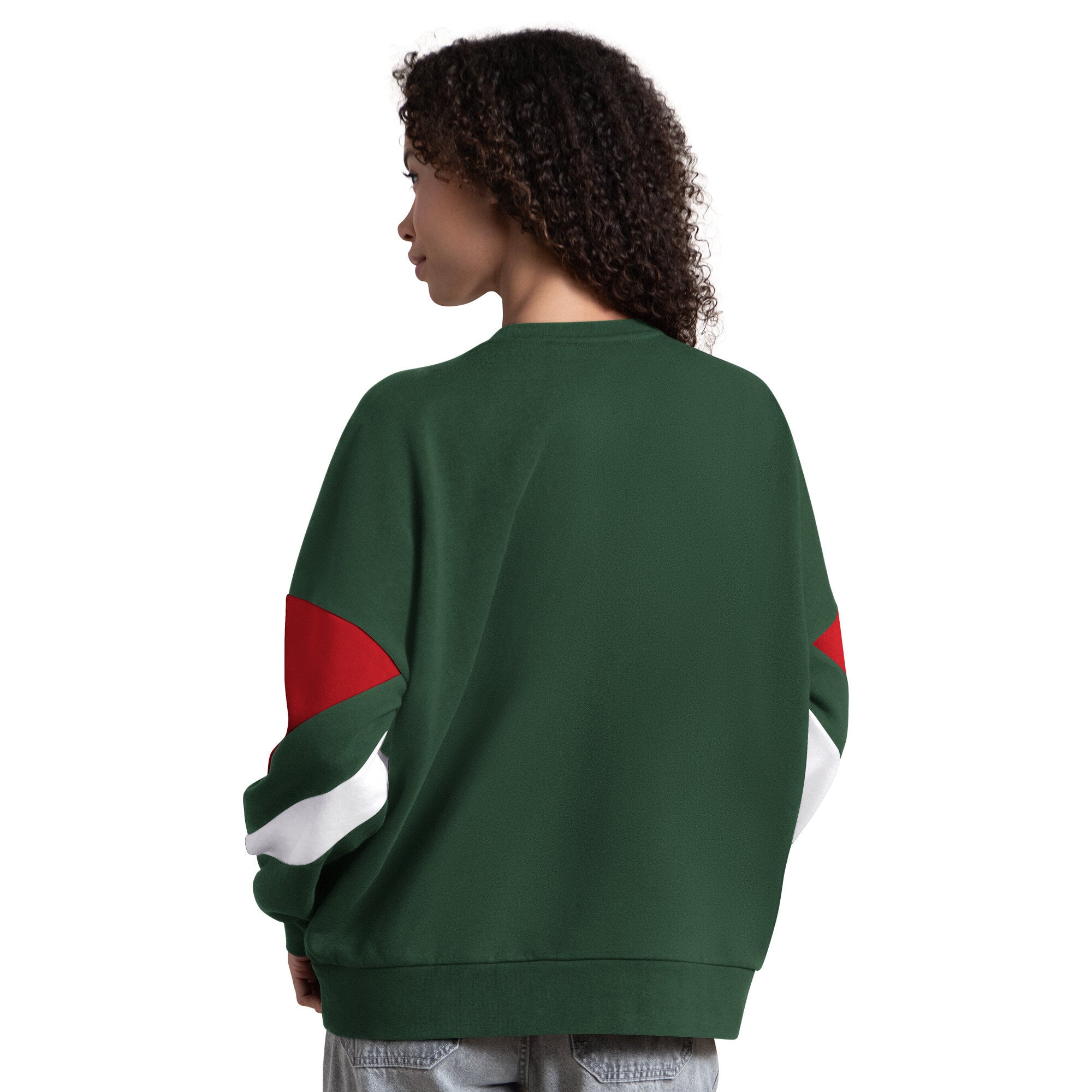 Sweat-shirt à manches longues et color block Starter Green Minnesota Wild Grand Slam pour femme