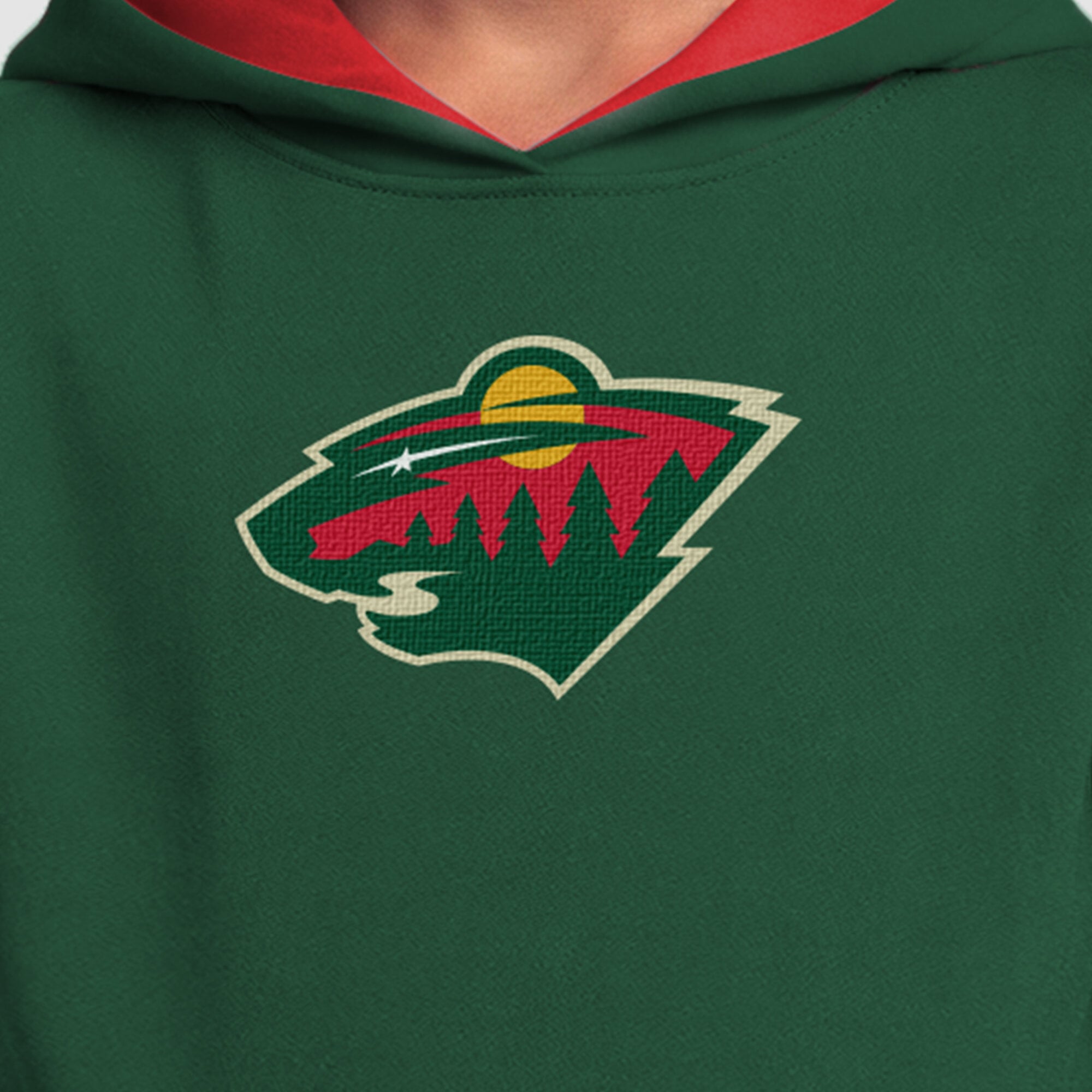 Youth Champion  Green Minnesota Wild Fleece Hoodie