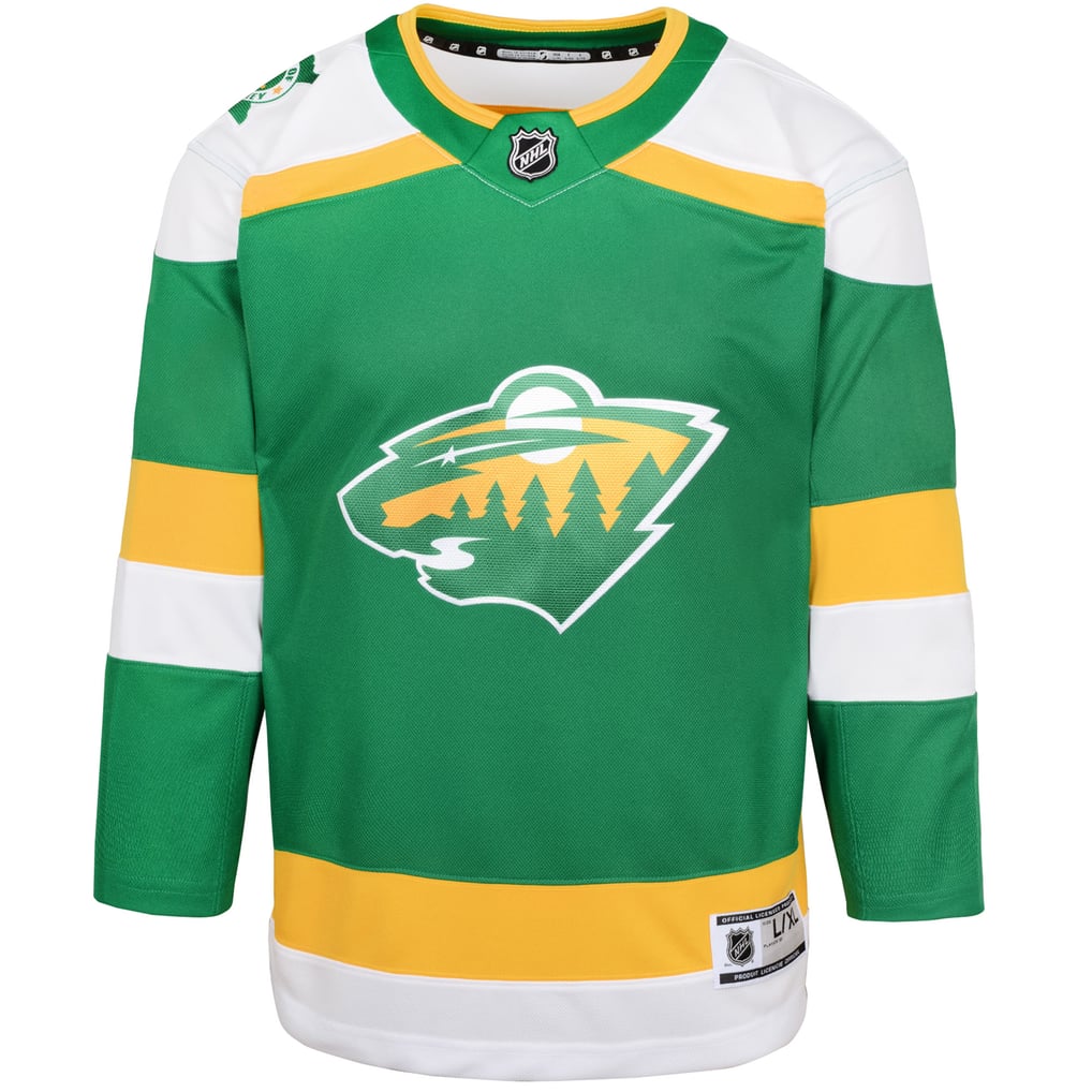 Youth Minnesota Wild  Green 2023/24 Alternate Premier Jersey