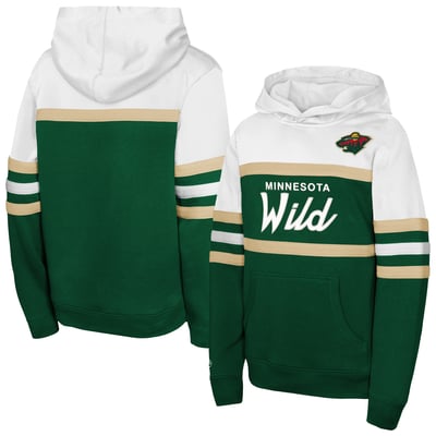 Youth Minnesota Wild  Mitchell & Ness Green Head Coach Hoodie