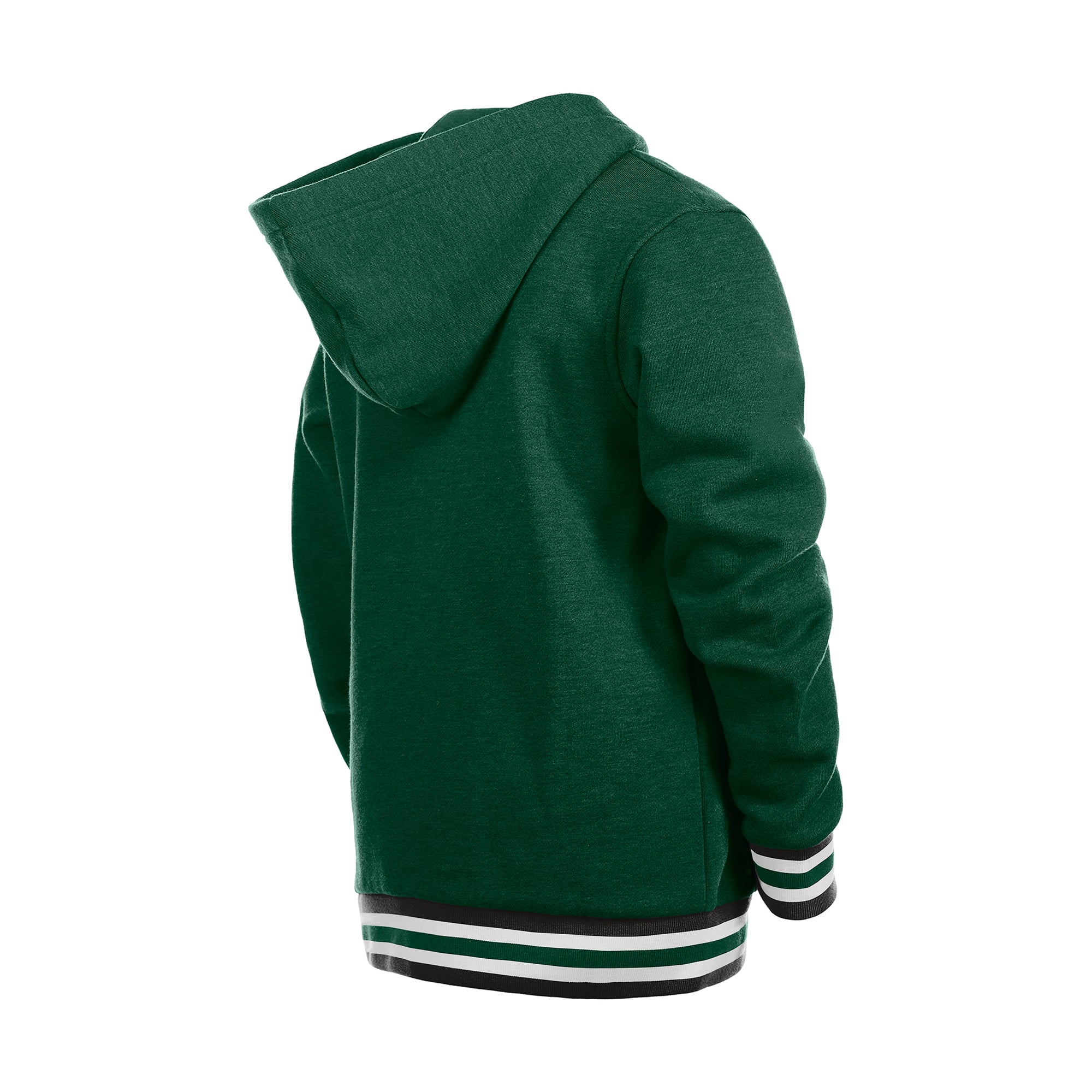 Youth New Era Green Minnesota Wild Knit Trim Pullover Hoodie