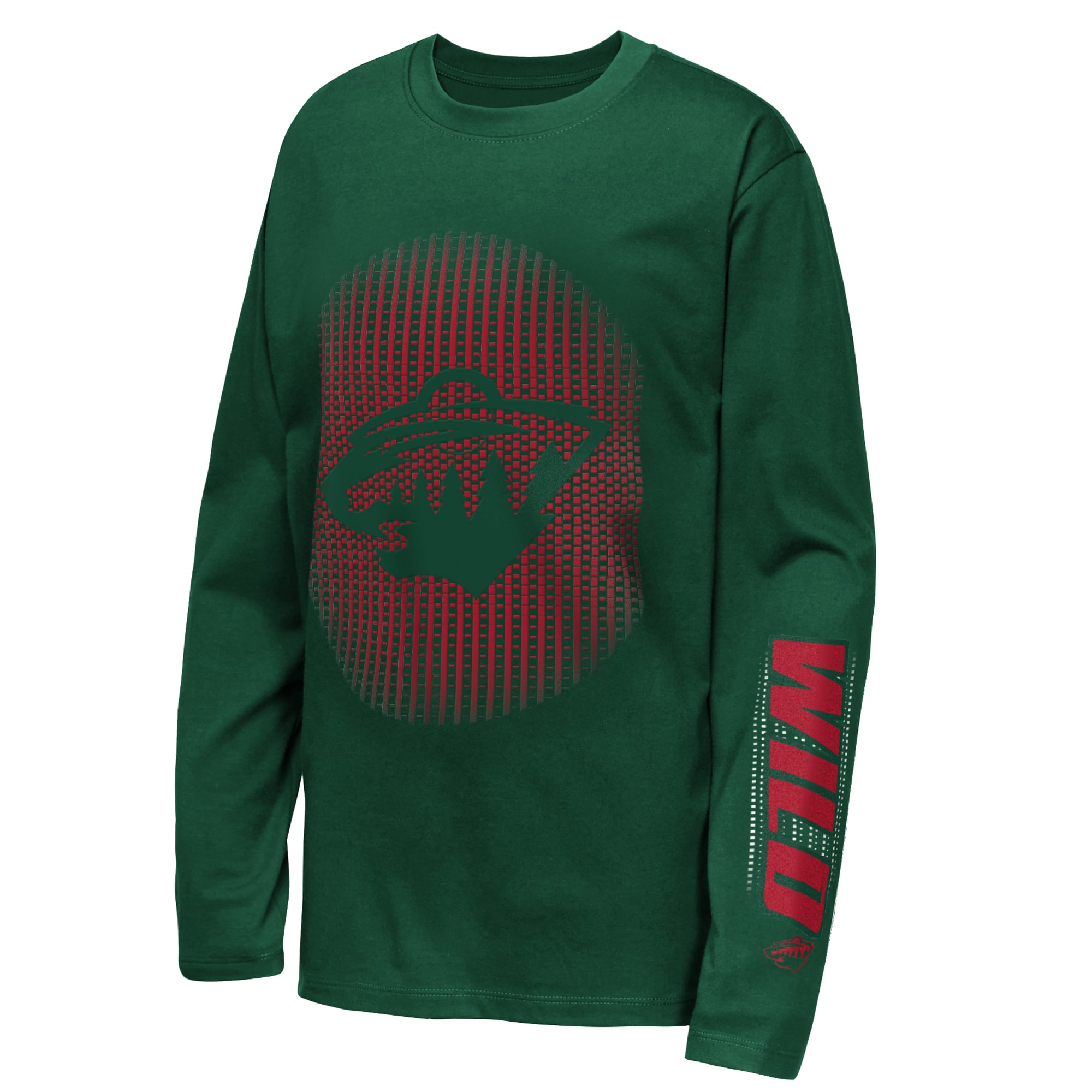 T-shirt à manches longues vert Minnesota Wild Regroup & Reset pour jeunes Outerstuff