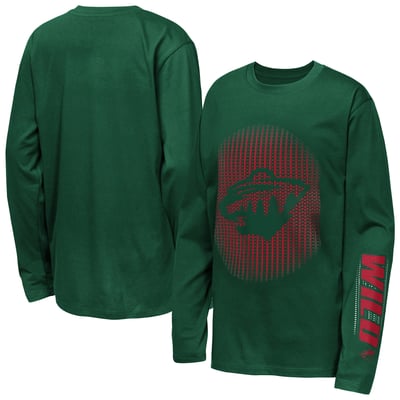 Youth Minnesota Wild Outerstuff Green Regroup & Reset Long Sleeve T-Shirt