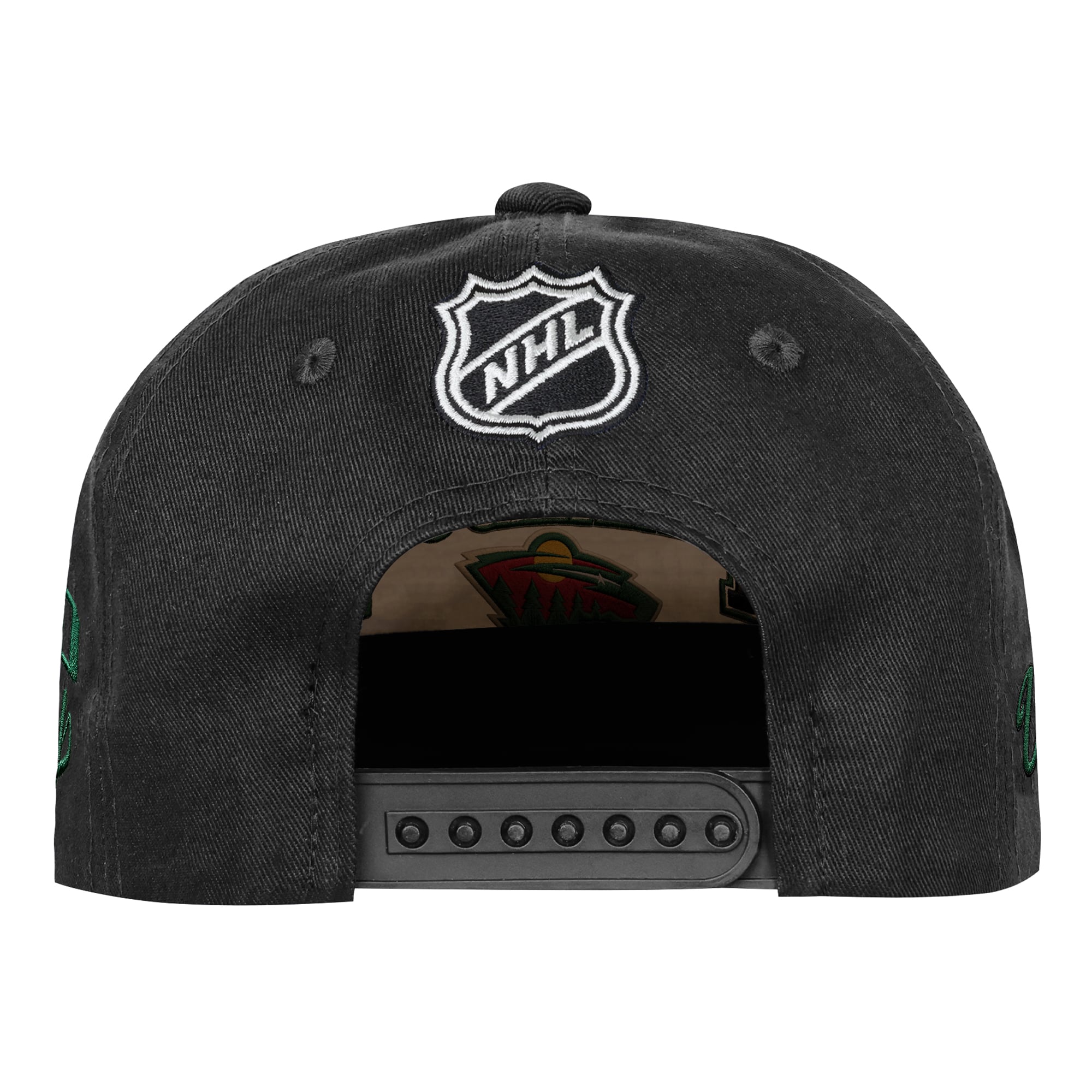Casquette snapback Youth Outerstuff naturelle/noire Minnesota Wild Arch