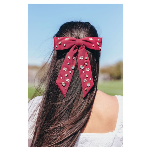 Brianna Cannon Mississippi State Bulldogs Bow Barrette display picture 2