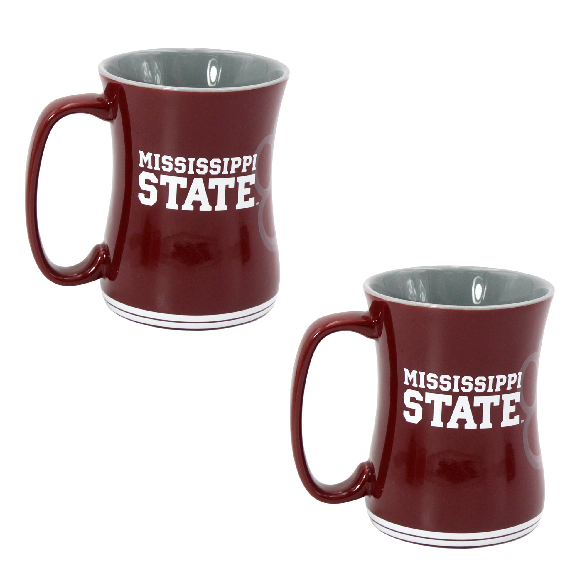 Ensemble de deux tasses de barista Core 16 oz Indigo Falls Mississippi State Bulldogs