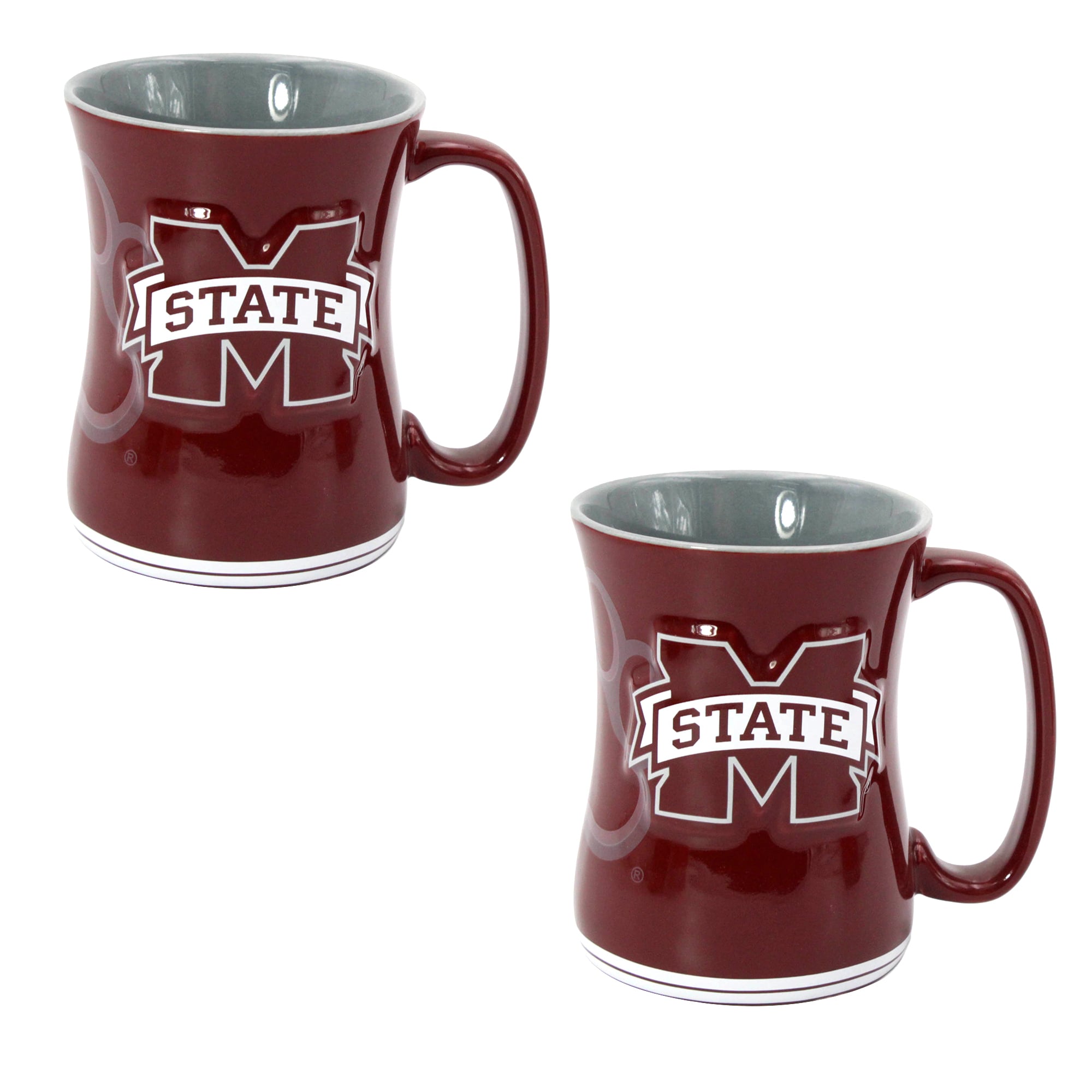 Ensemble de deux tasses de barista Core 16 oz Indigo Falls Mississippi State Bulldogs