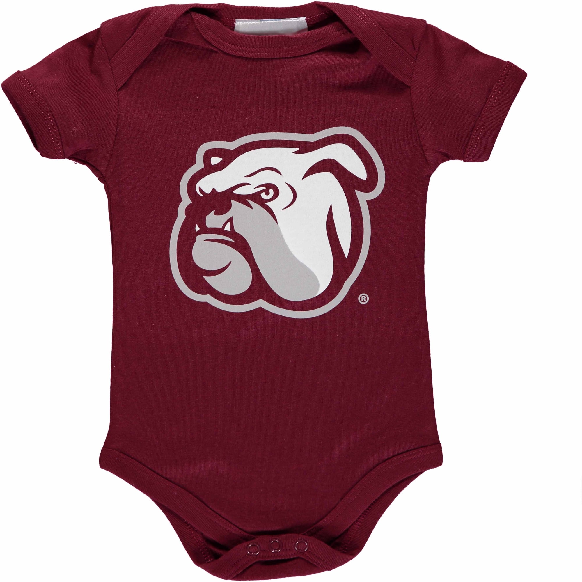 Body bébé Two Feet Ahead bordeaux avec grand logo des Mississippi State Bulldogs
