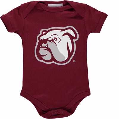 Mississippi State Bulldogs Two Feet Ahead Infant Big Logo Bodysuit - Maroon
