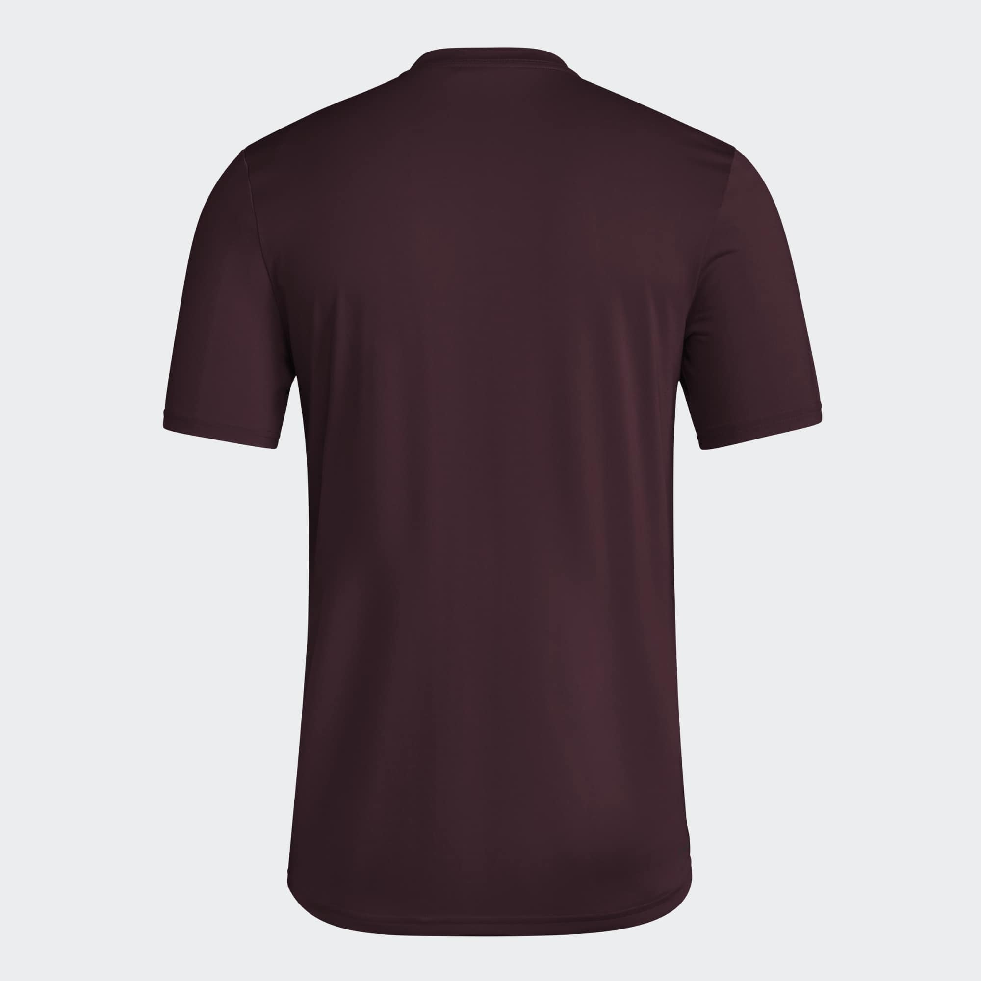 Men's adidas  Maroon Mississippi State Bulldogs 2026 Locker Logo Pre-Game T-Shirt