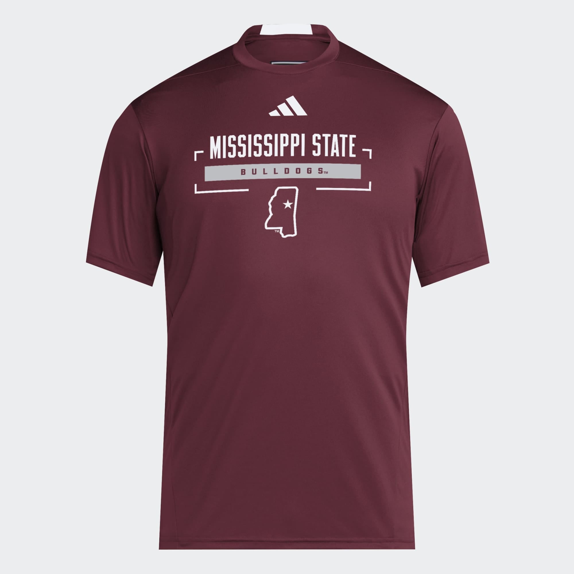Men's adidas Maroon Mississippi State Bulldogs D4T Tri-Blend T-Shirt