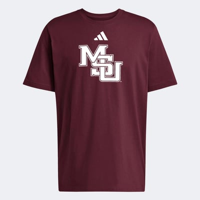 T-shirt Mississippi State Bulldogs adidas Interlock Logo Fresh - Bordeaux