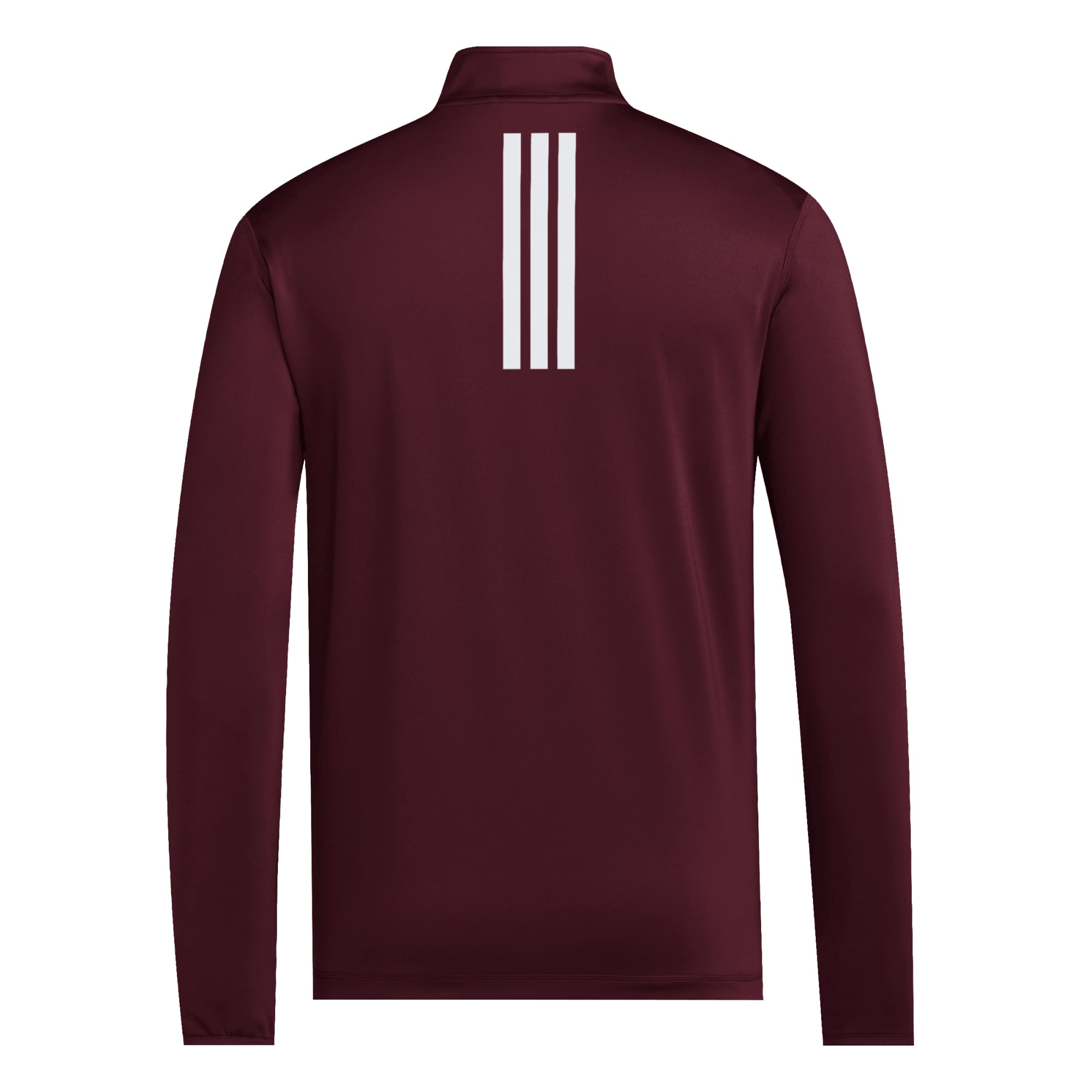 Men's adidas  Maroon Mississippi State Bulldogs Interlock Logo Quarter-Zip Pullover