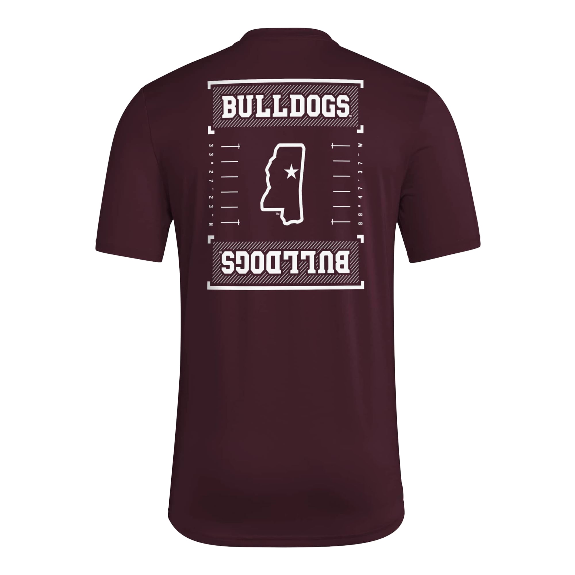 T-shirt d'avant-match adidas bordeaux Mississippi State Bulldogs Locker Football Icon AEROREADY pour homme