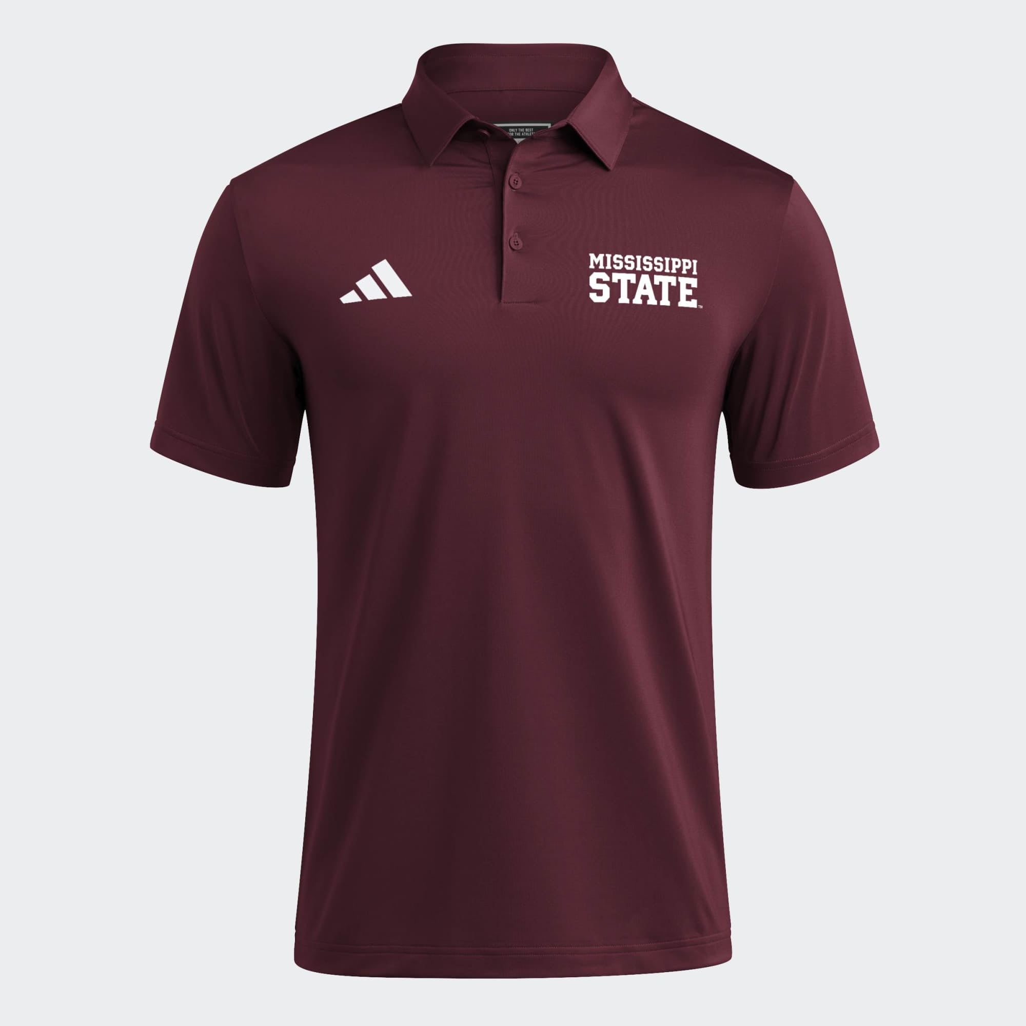 Men's adidas Maroon Mississippi State Bulldogs Ultimate 365 Solid Polo