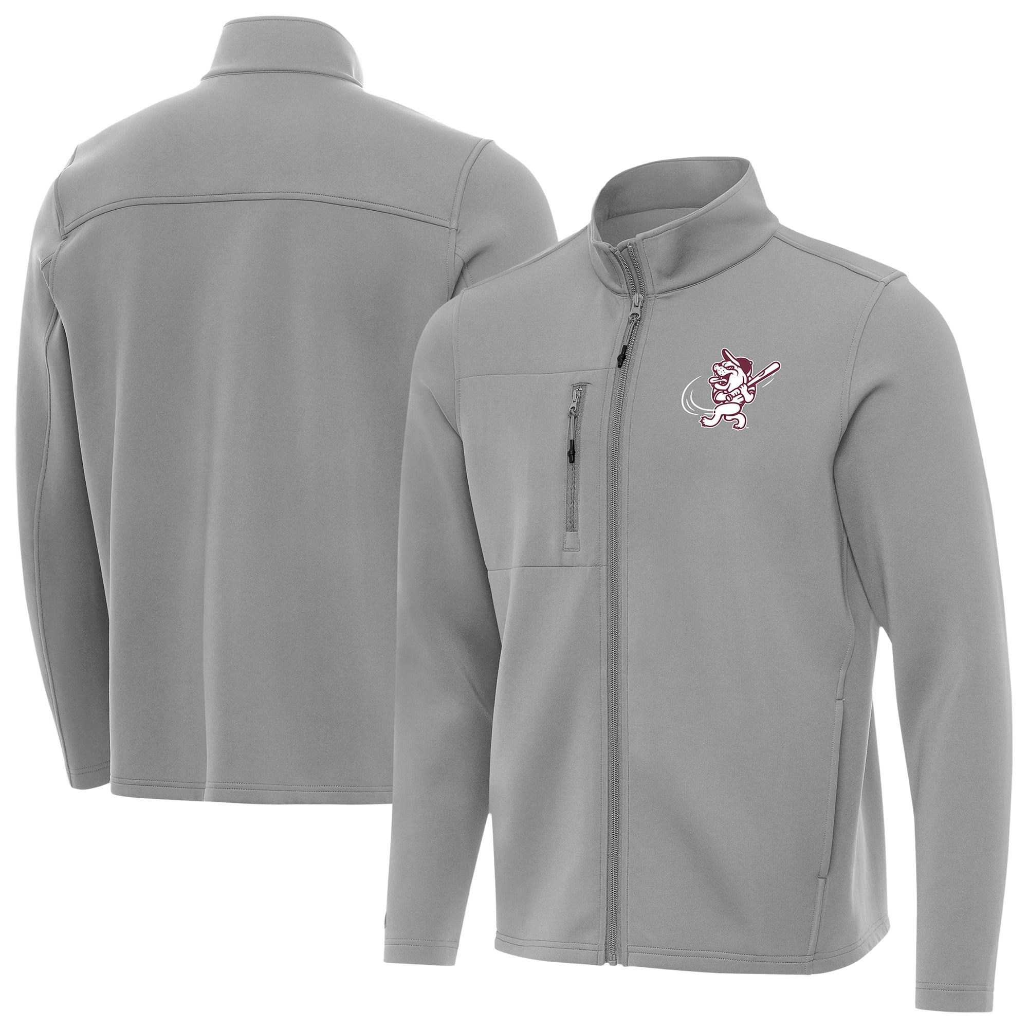 Mississippi State Bulldogs Antigua Objection Swinging Bully Full-Zip ...