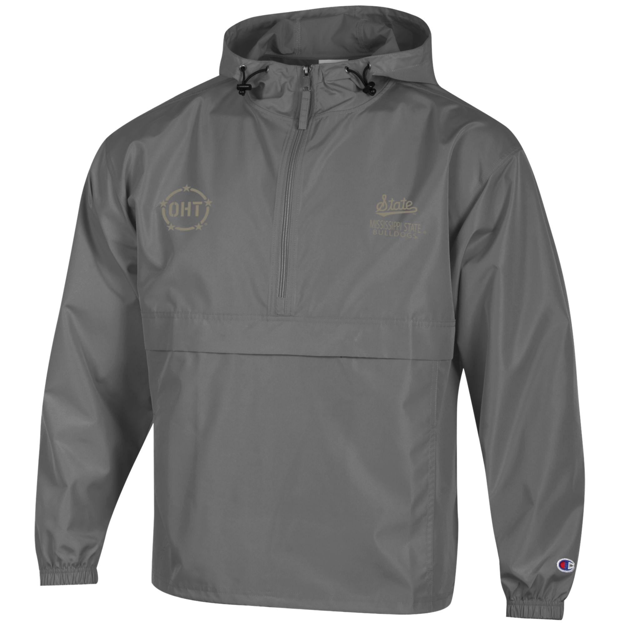 Veste pliable Champion Graphite Mississippi State Bulldogs OHT Flag pour homme