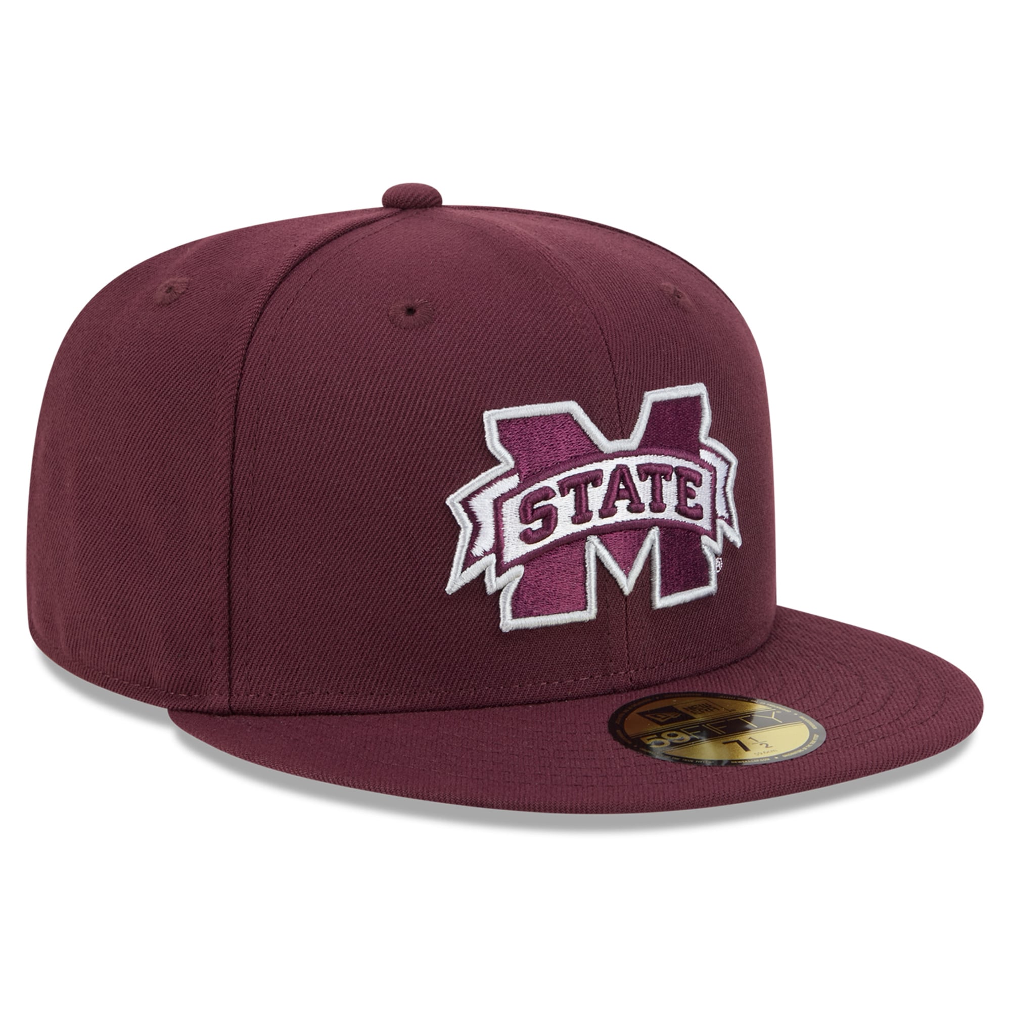 Men's New Era Maroon Mississippi State Bulldogs Core 59FIFTY Fitted Hat