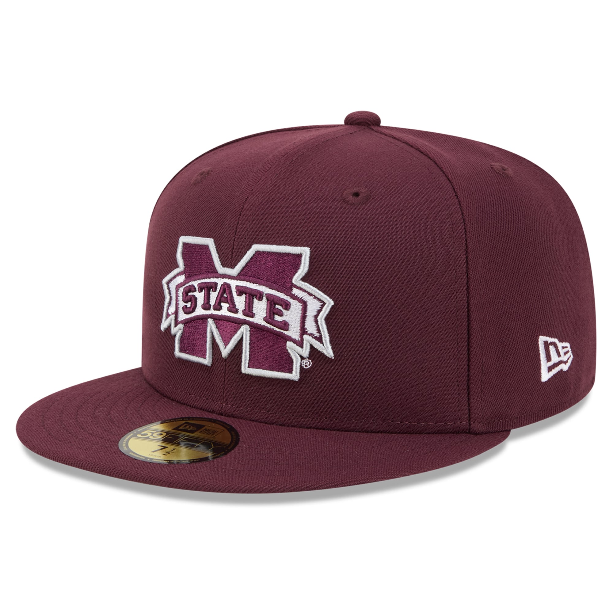 Men's New Era Maroon Mississippi State Bulldogs Core 59FIFTY Fitted Hat