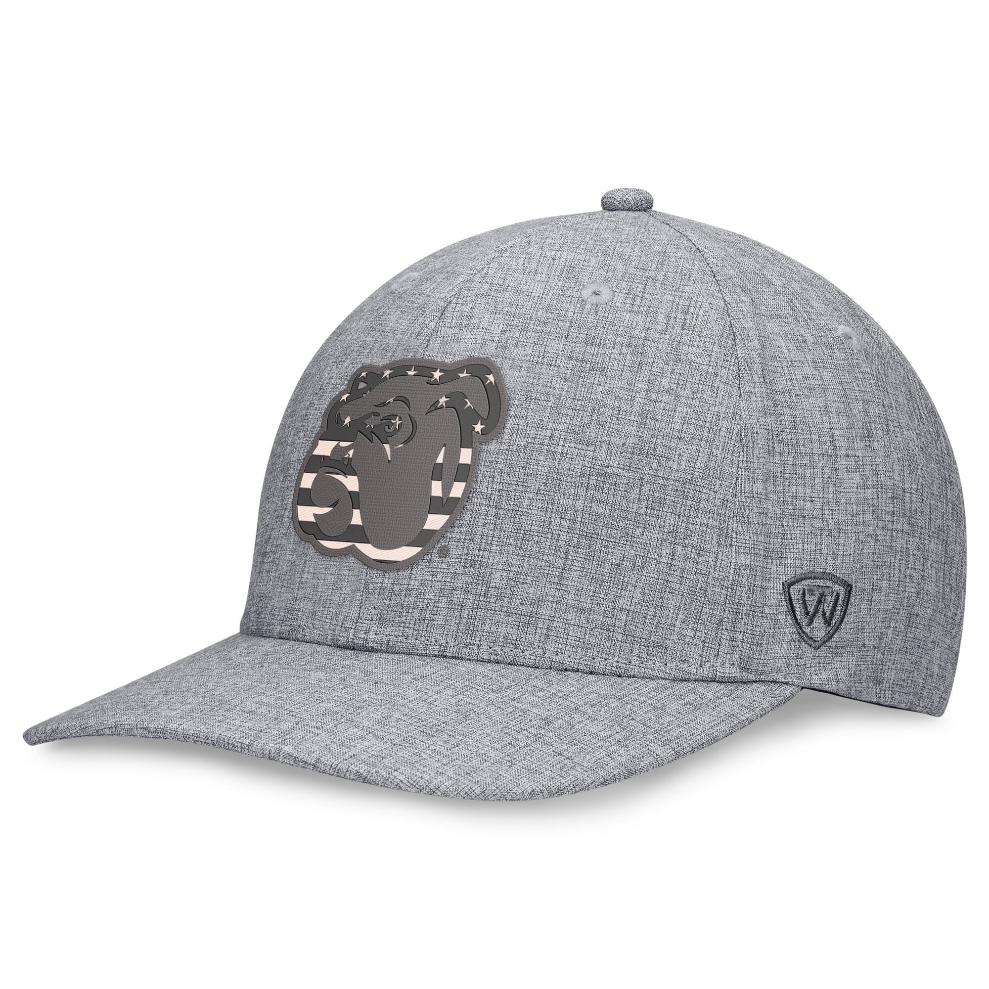 Casquette extensible Top Grit grise Mississippi State Bulldogs pour homme de la marque of the World