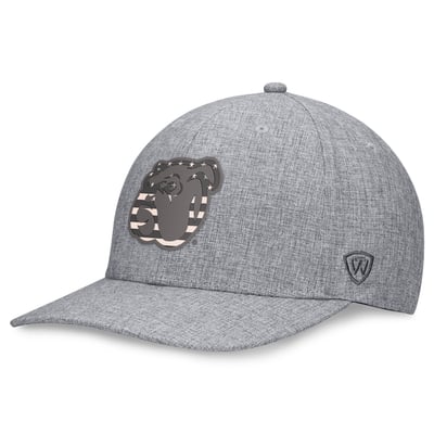 Casquette extensible Top of the World Top Grit des Mississippi State Bulldogs - Grise