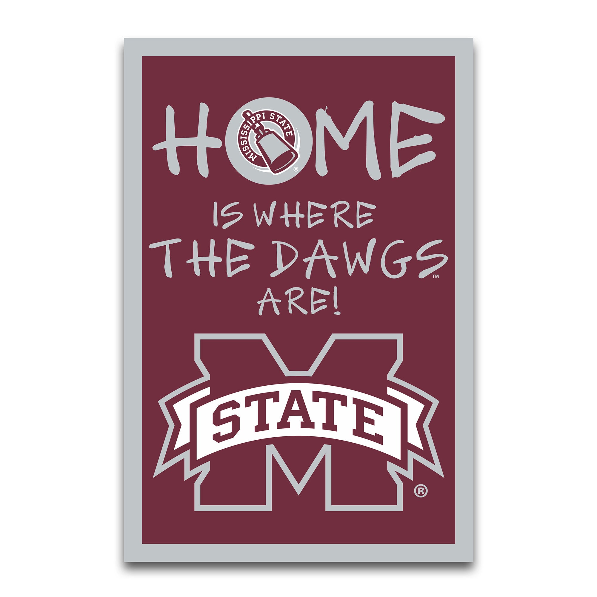Drapeau de jardin 12" x 18" des Mississippi State Bulldogs