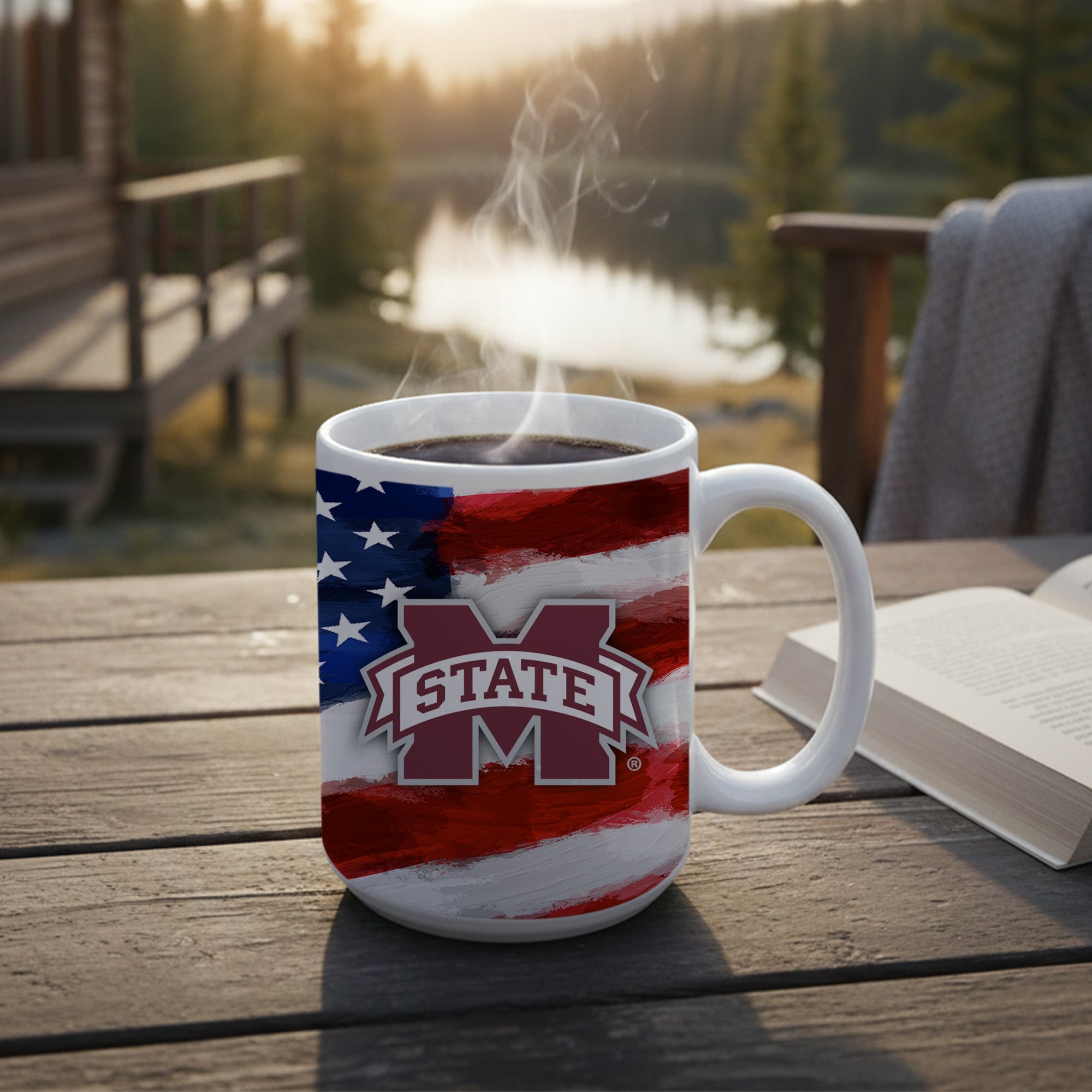 Mississippi State Bulldogs Two-Pack 15oz. Americana Mug Set