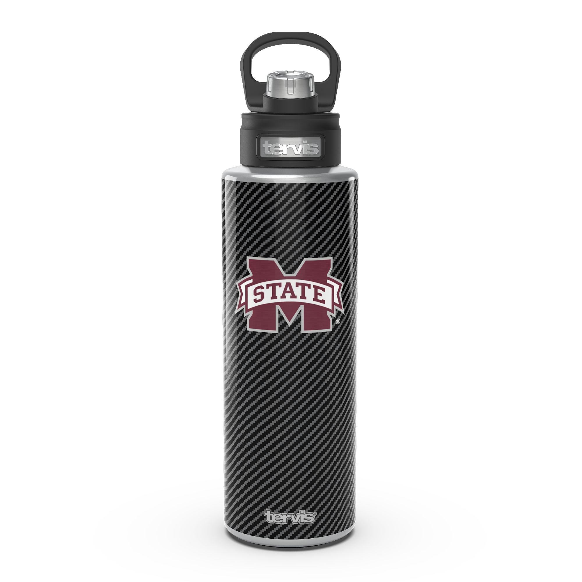 Tervis Bouledogues de l'État du Mississippi 40oz. Bouteille d'eau à large goulot en fibre de carbone
