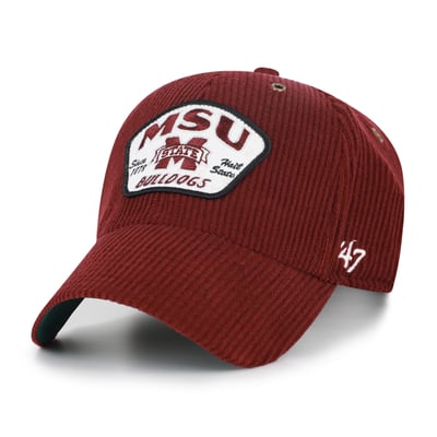 Mississippi State Bulldogs '47 Unisex Accordia Corduroy MVP Adjustable Hat - Maroon