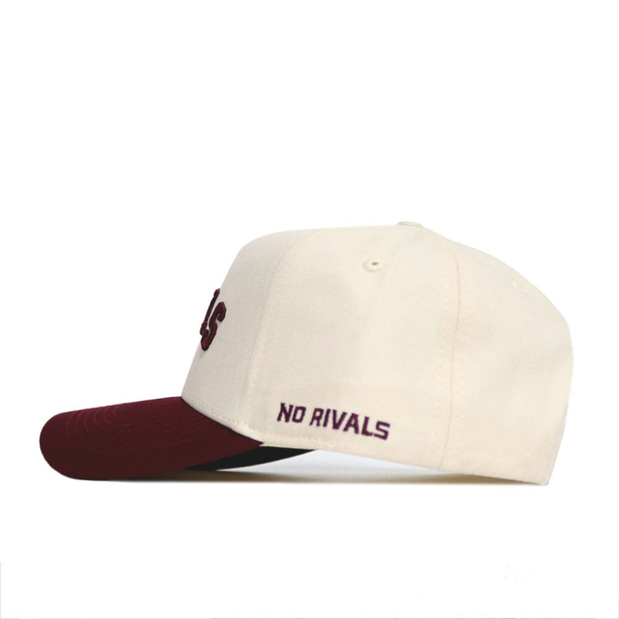 Casquette unisexe No Rivals naturelle/bordeaux Mississippi State Bulldogs à couleurs classiques inversées, ajustable