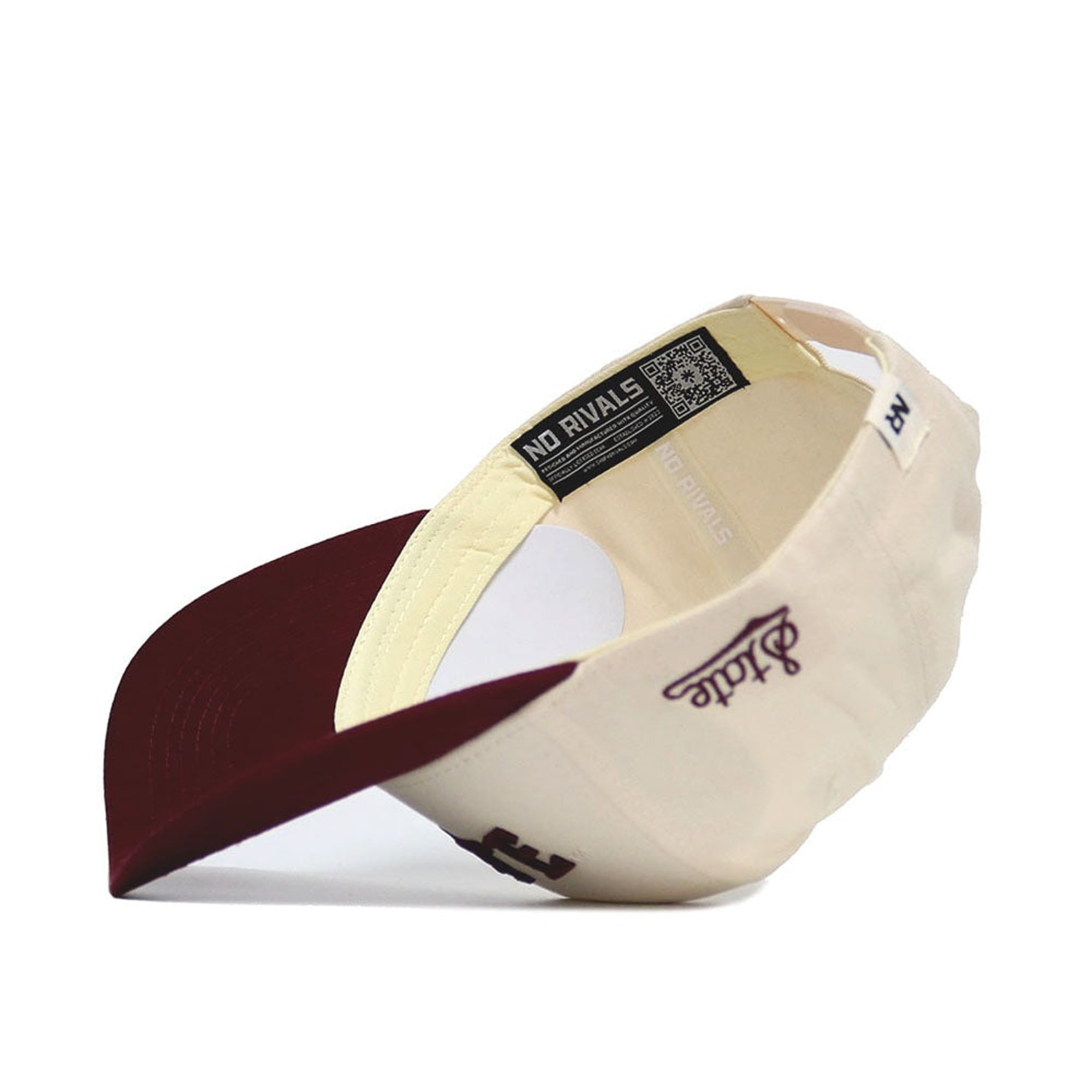 Casquette unisexe No Rivals naturelle/bordeaux Mississippi State Bulldogs à couleurs classiques inversées, ajustable
