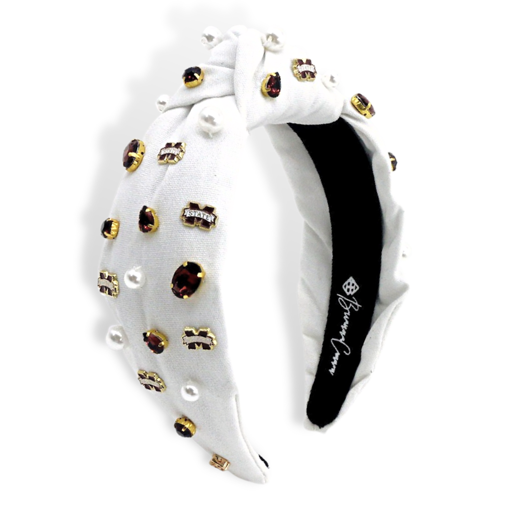 Bandeau à logo Brianna Cannon Mississippi State Bulldogs pour femme