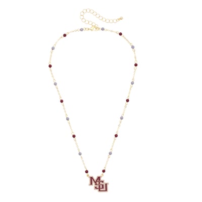 Mississippi State Bulldogs CANVAS Style Women's Logo Layering Necklace